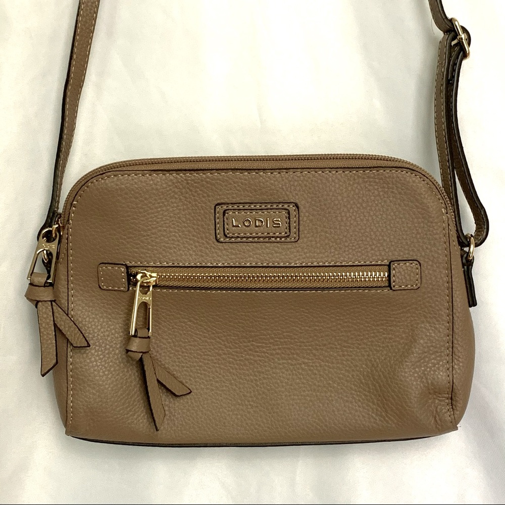 Lodis Charlotte Taupe Crossbody
